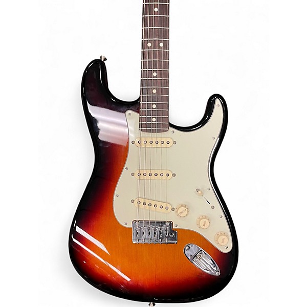 Used Fender American Professional Stratocaster SSS 2 Tone Sunburst Solid Body Electric Guitar