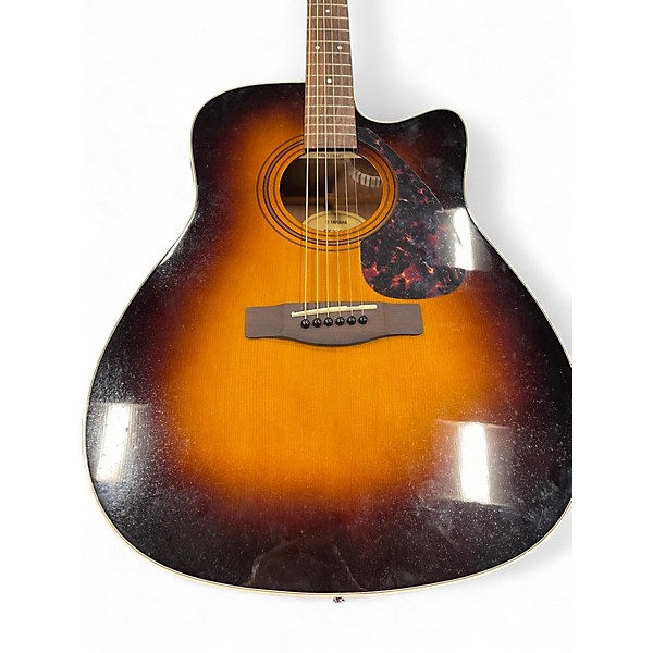 Used Yamaha FX335C 2 Color Sunburst Acoustic Electric Guitar