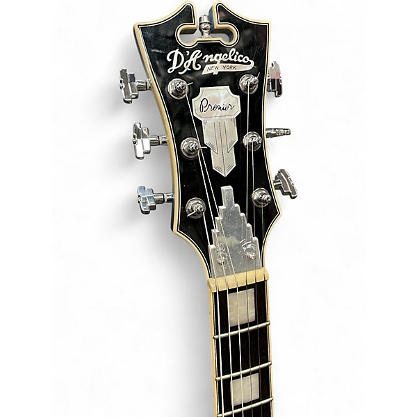 Used D'Angelico Premier Series DC Blue Burst Hollow Body Electric Guitar