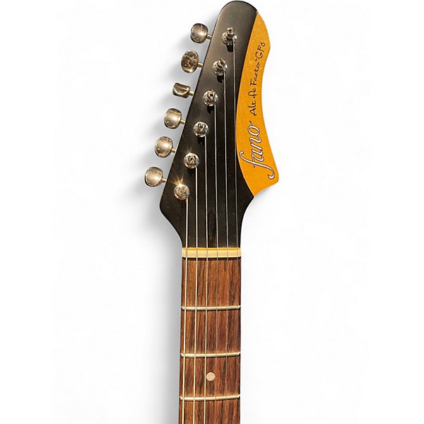 Used Fano Guitars Alt De Facto GF6 Light-Plus Distress Custom Graphic Hollow Body Electric Guitar
