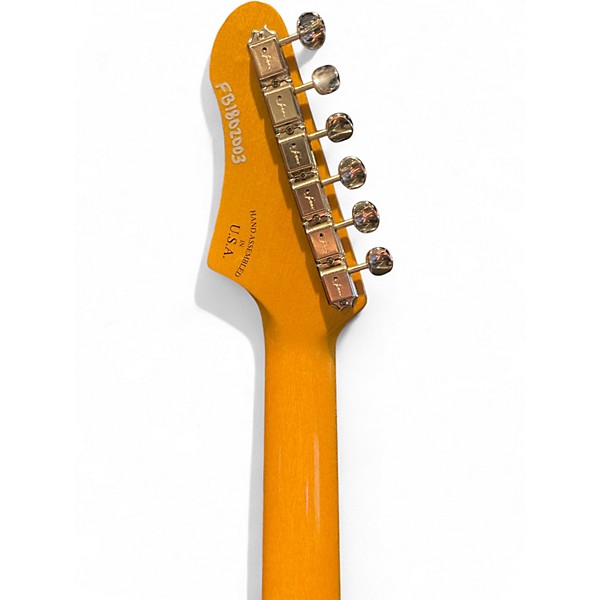 Used Fano Guitars Alt De Facto GF6 Light-Plus Distress Custom Graphic Hollow Body Electric Guitar