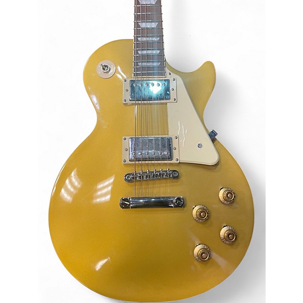 Used Epiphone Les Paul Standard 1950s Metallic Gold Solid Body Electric Guitar
