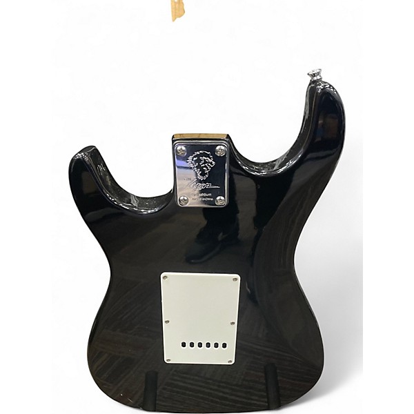 Used Lyon By Washburn Strat Black Solid Body Electric Guitar