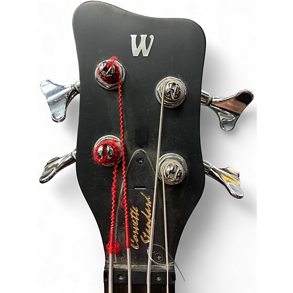 Used Warwick Pro Series Standard Corvette 4 String Fretless Natural Electric Bass Guitar