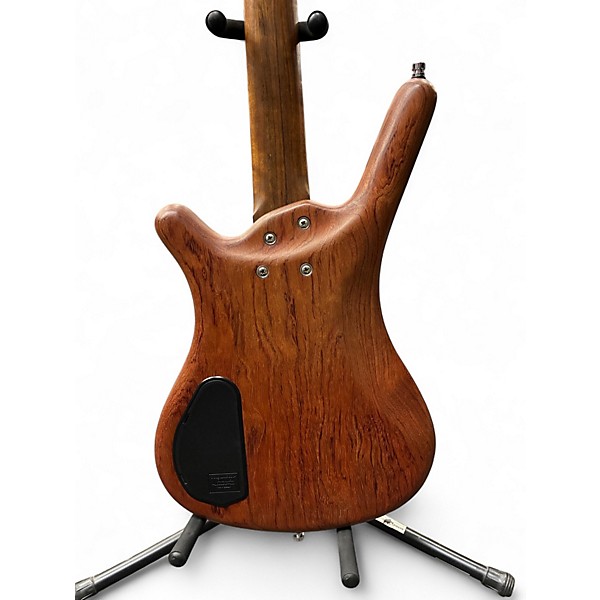 Used Warwick Pro Series Standard Corvette 4 String Fretless Natural Electric Bass Guitar