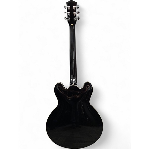 Used Donner DJP-1000 Black Hollow Body Electric Guitar