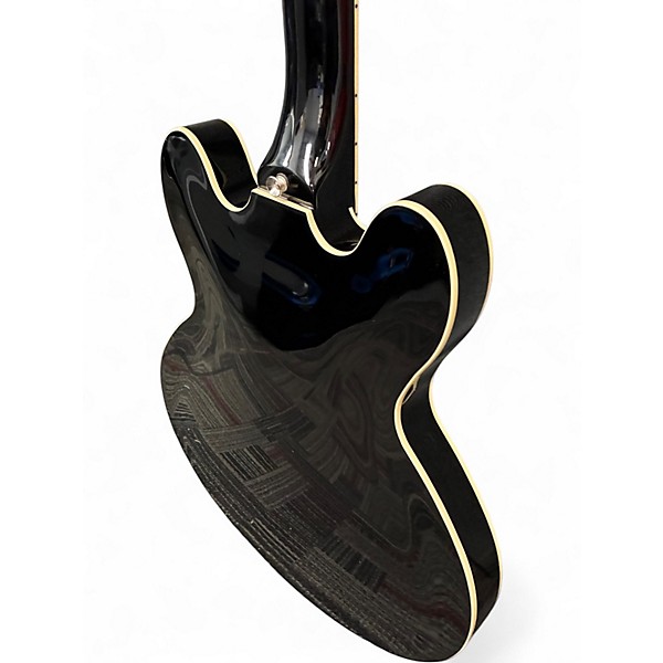 Used Donner DJP-1000 Black Hollow Body Electric Guitar