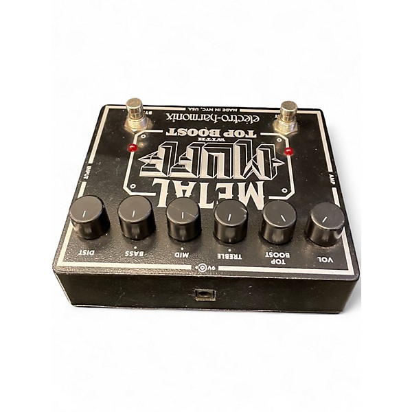 Used Electro-Harmonix Metal Muff Distortion With Top Boost Effect Pedal