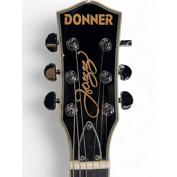 Used Donner DJP1000 JAZZ 3 Tone Sunburst Hollow Body Electric Guitar