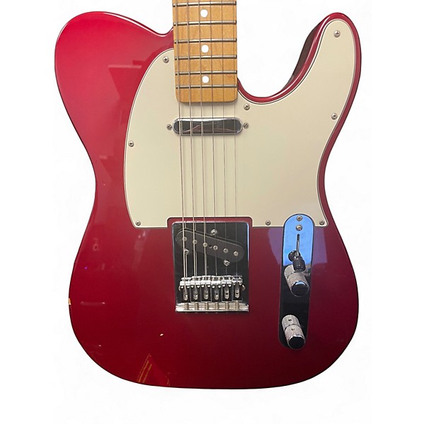 Used Fender TELECASTER DELUXE THINLINE Candy Apple Red Solid Body Electric Guitar