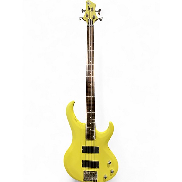 Used Ibanez BTB07LTD Satin Yellow Electric Bass Guitar