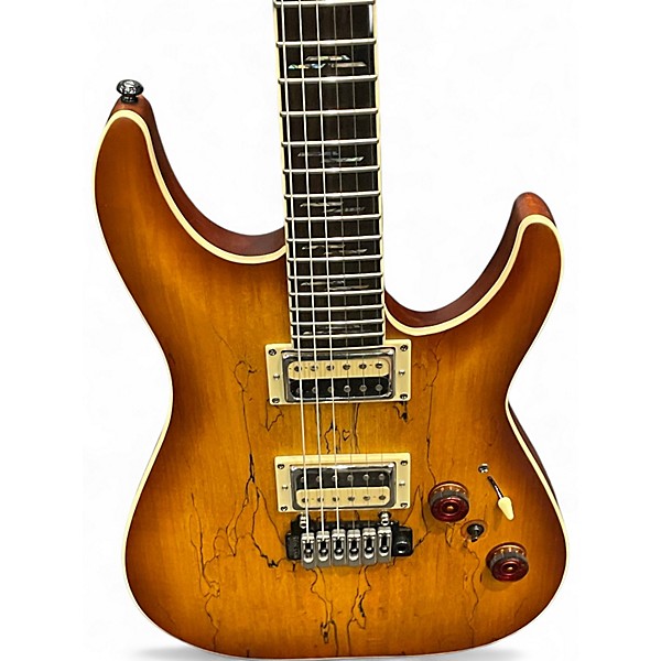 Used Schecter Guitar Research C-1 EXOTIC Honey Burst Solid Body Electric Guitar