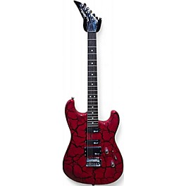 Used Charvette By Charvel CHARVETTE RED CRACKLE Solid Body Electric Guitar