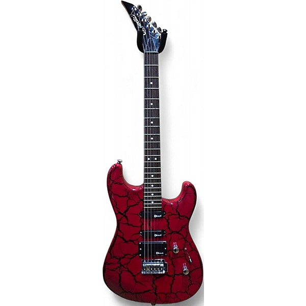 Used Charvette By Charvel CHARVETTE RED CRACKLE Solid Body Electric Guitar
