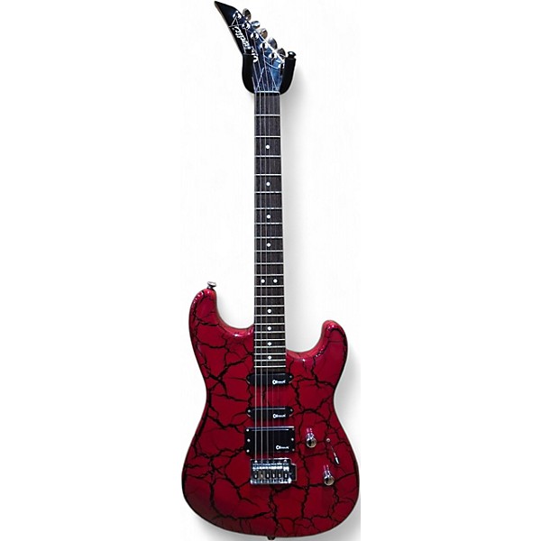 Used Charvette By Charvel CHARVETTE RED CRACKLE Solid Body Electric Guitar