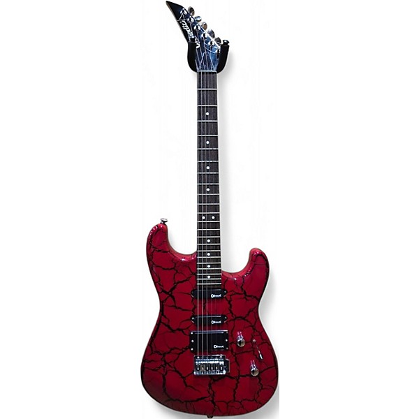Used Charvette By Charvel CHARVETTE RED CRACKLE Solid Body Electric Guitar