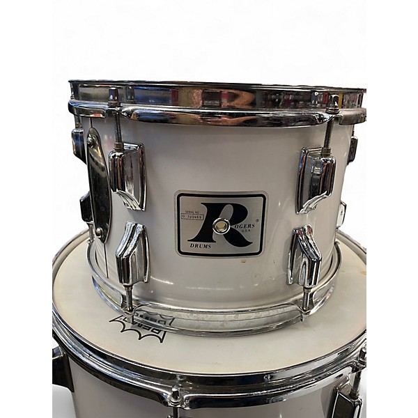 Used Rodgers 3 Piece Big R White Drum Kit