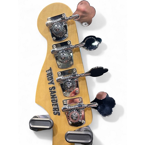 Used Fender Troy Sanders Jaguar Bass Silverburst Electric Bass Guitar