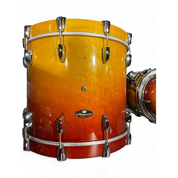 Used Pearl 3 Piece Masterworks Sunset Fade Drum Kit