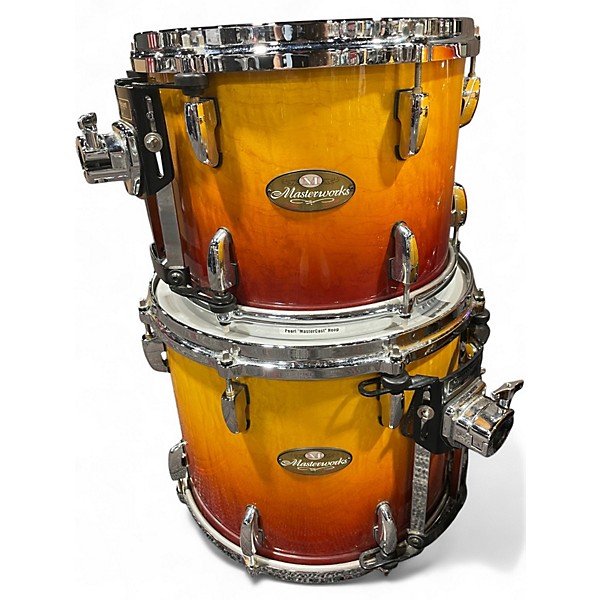 Used Pearl 3 Piece Masterworks Sunset Fade Drum Kit