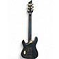 Used 2023 Schecter Guitar Research Damien Platinum 6 Floyd Rose S Black Solid Body Electric Guitar