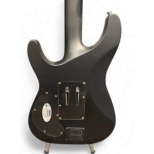 Used 2023 Schecter Guitar Research Damien Platinum 6 Floyd Rose S Black Solid Body Electric Guitar