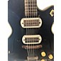 Vintage 1980s Silvertone H64 ESPANADA  Black Hollow Body Electric Guitar