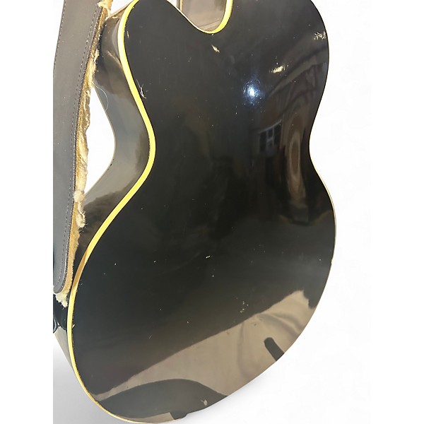 Vintage 1980s Silvertone H64 ESPANADA  Black Hollow Body Electric Guitar