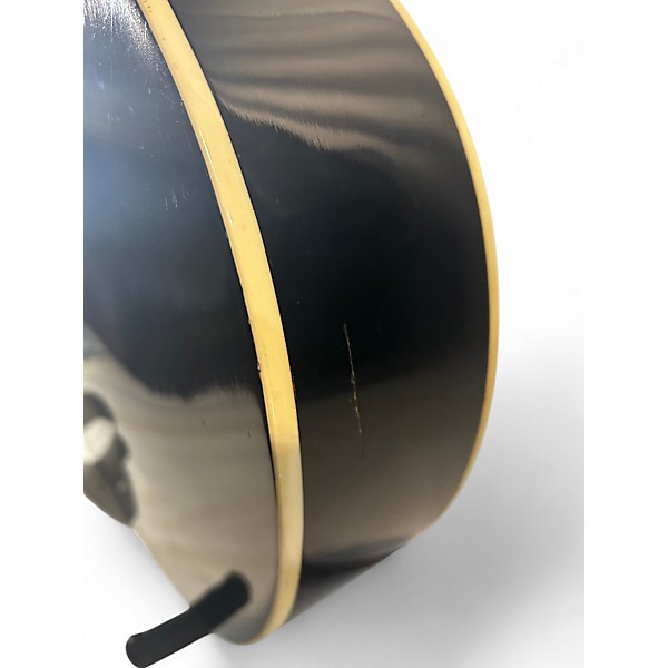 Vintage 1980s Silvertone H64 ESPANADA  Black Hollow Body Electric Guitar