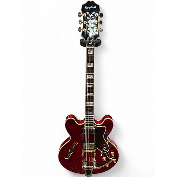 Used Epiphone Sheraton II Wine Red Hollow Body Electric Guitar