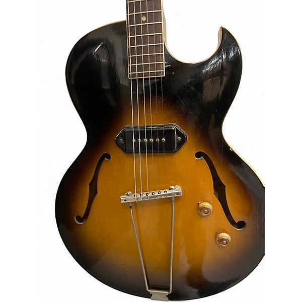 Vintage 1957 Gibson ES 225 T 2 Tone Sunburst Hollow Body Electric Guitar