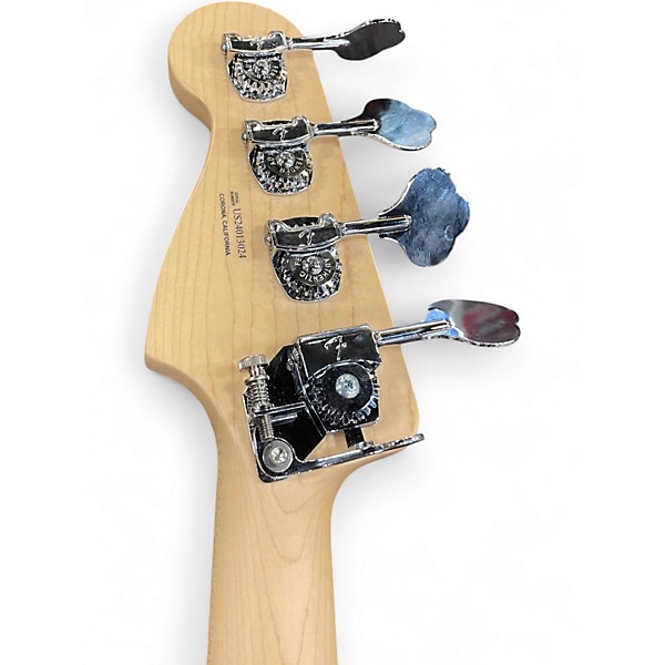 Used Fender American Performer Precision Bass Blue Electric Bass Guitar