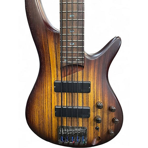 Used Ibanez SR505 5 String Zebra Wood Electric Bass Guitar