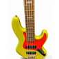 Used Fender MONO NEON 5 STRING JAZZ BASS FLOURESCENT YELLOW Electric Bass Guitar