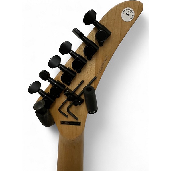 Used Kramer NIGHT SWAN BLACK WITH BLUE POLKA DOTS Solid Body Electric Guitar