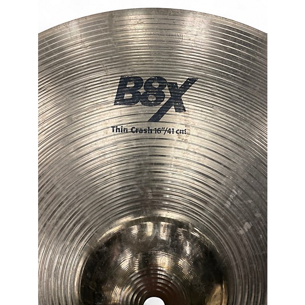 Used SABIAN 16in B8X Thin Crash Cymbal