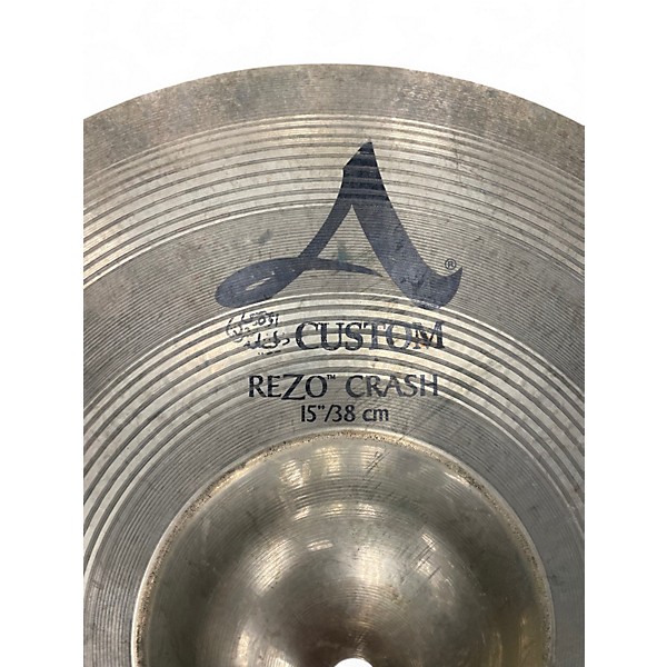 Used Zildjian 15in A Custom Rezo Crash Cymbal