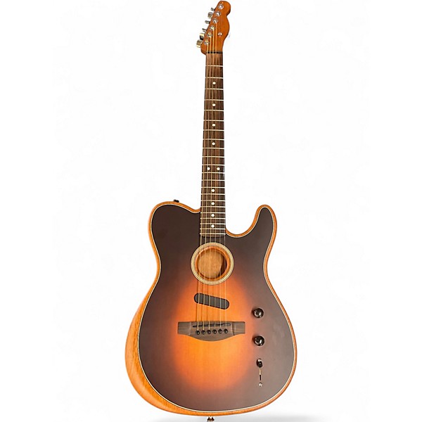 Used Fender Acoustasonic Player Telecaster SHADOW BURST Acoustic Electric Guitar