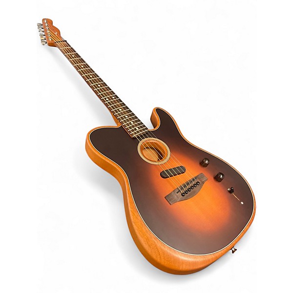 Used Fender Acoustasonic Player Telecaster SHADOW BURST Acoustic Electric Guitar