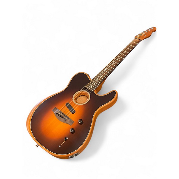 Used Fender Acoustasonic Player Telecaster SHADOW BURST Acoustic Electric Guitar