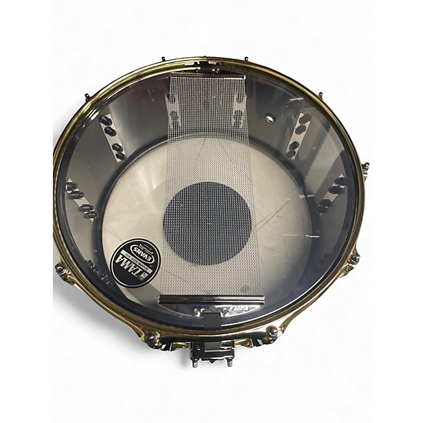 Used TAMA 14X6.5 Sound Lab Project Snare Black and White Drum
