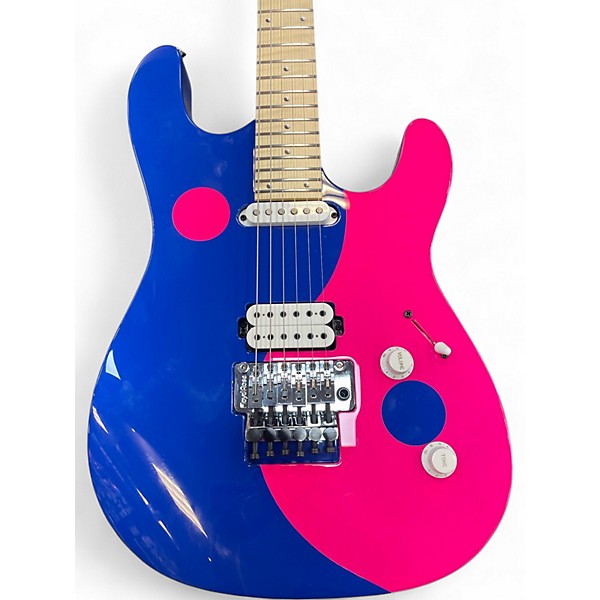Used Kiesel JASON BECKER YIN YANG BLUE AND PINK Solid Body Electric Guitar