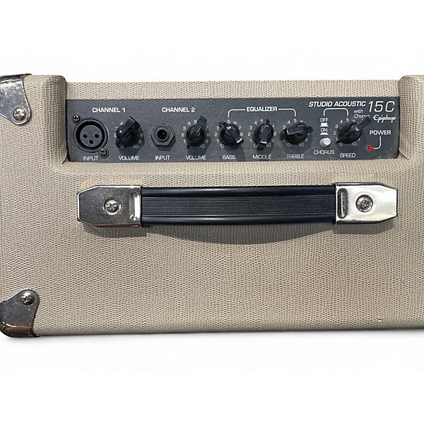 Used Epiphone Studio Acoustic 15C  Battery Powered Amp