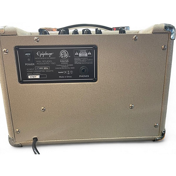 Used Epiphone Studio Acoustic 15C  Battery Powered Amp