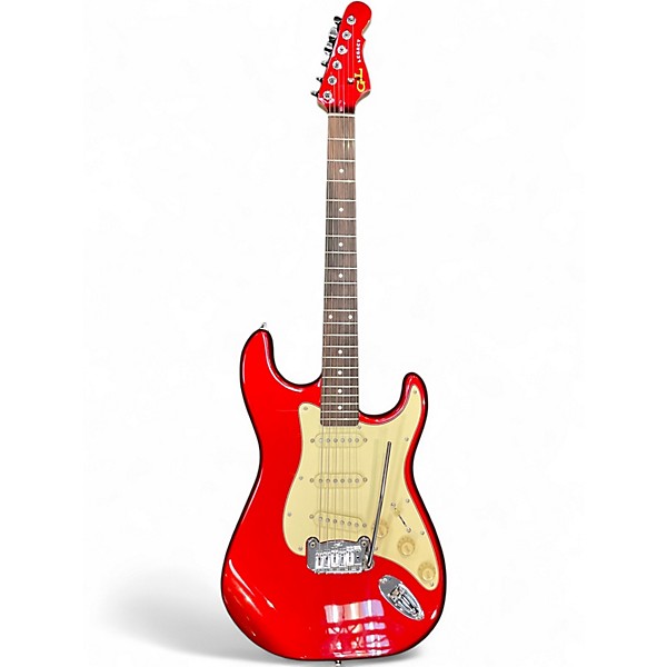 Used G&L Tribute Legacy Candy Apple Red Metallic Solid Body Electric Guitar