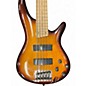 Used Ibanez SR375 5 String Brown Sunburst Electric Bass Guitar