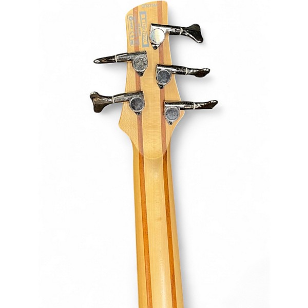 Used Ibanez SR375 5 String Brown Sunburst Electric Bass Guitar
