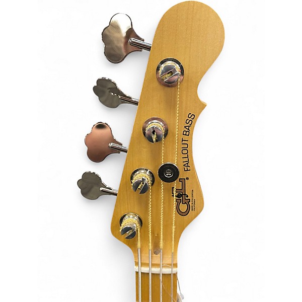 Used G&L Fullerton Deluxe Fallout Black Electric Bass Guitar