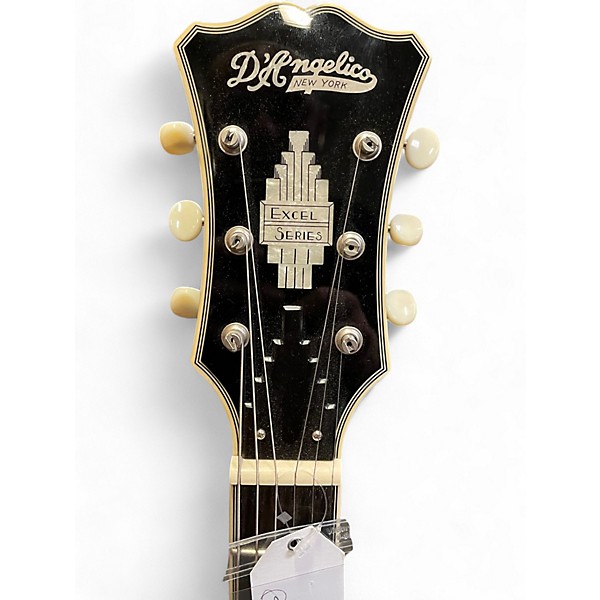 Used D'Angelico EX-DC Tour Black Hollow Body Electric Guitar