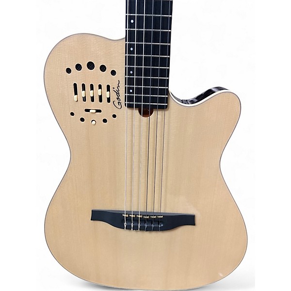 Used Godin Multiac deluxe Natural Classical Acoustic Electric Guitar